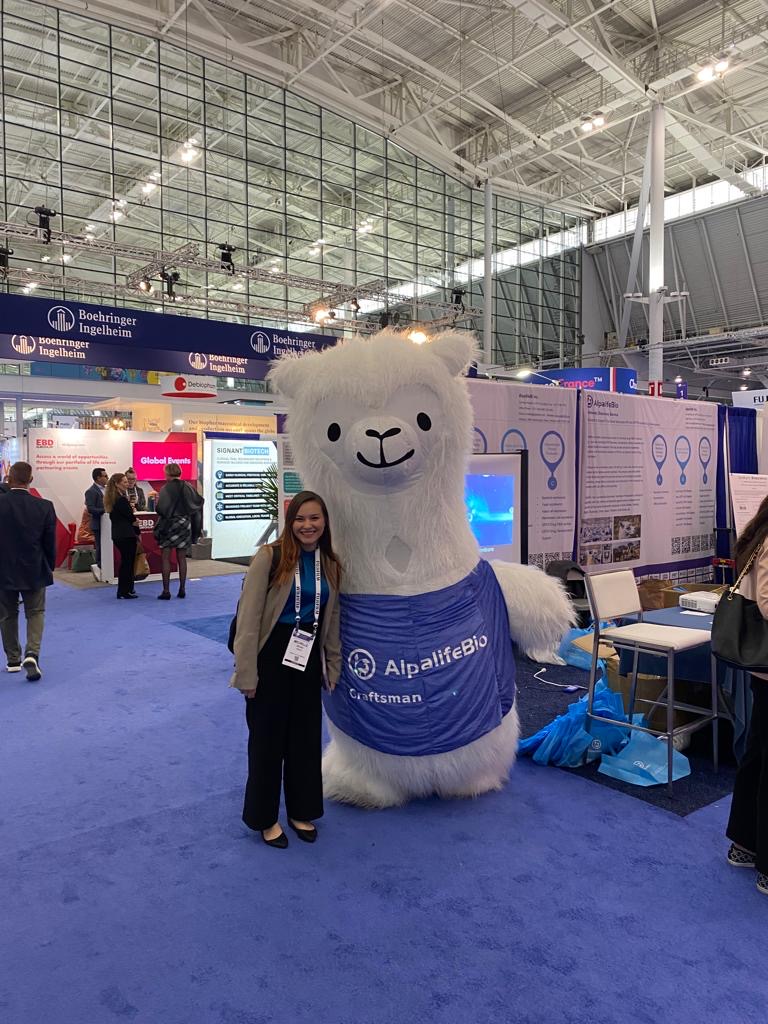 Michelle at a professional biosecurity event