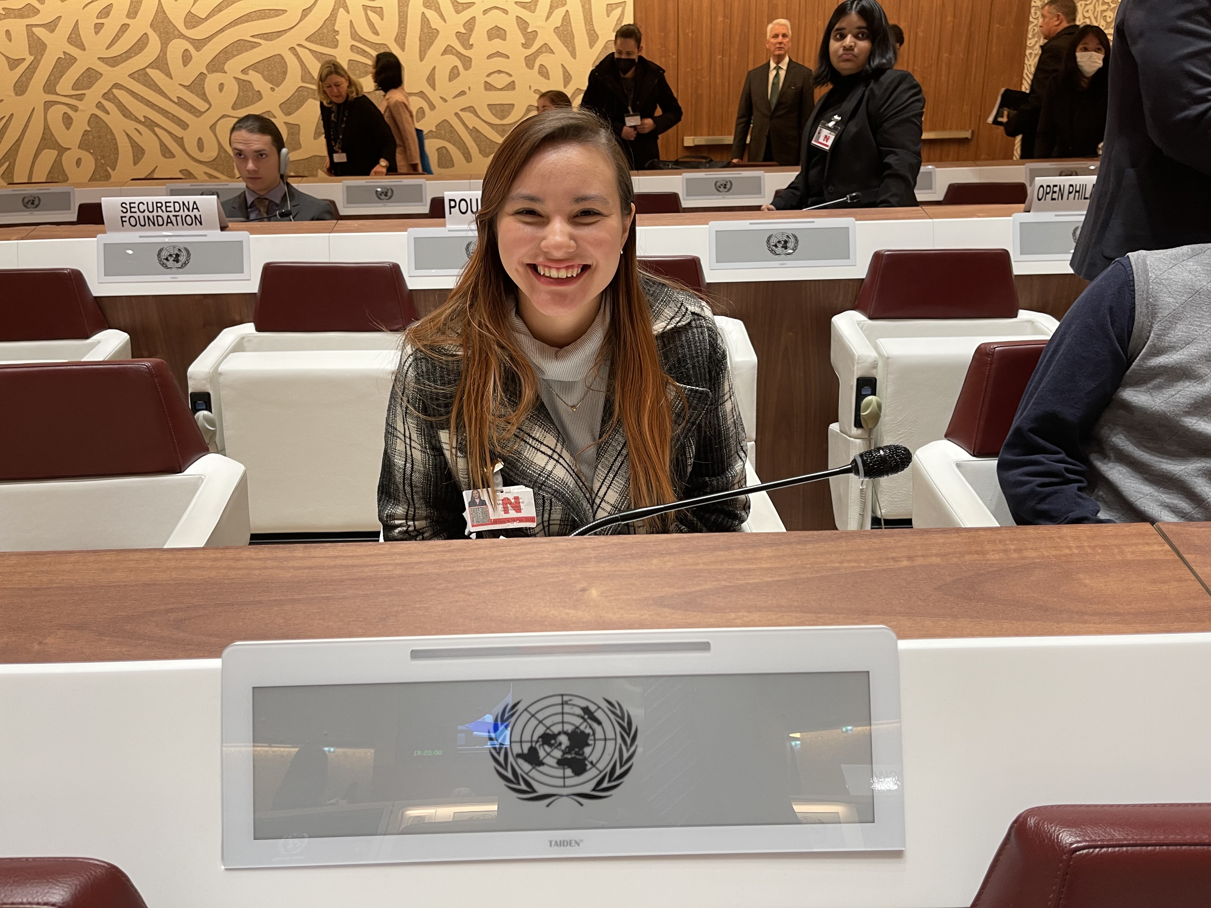 Michelle at a biosecurity meeting